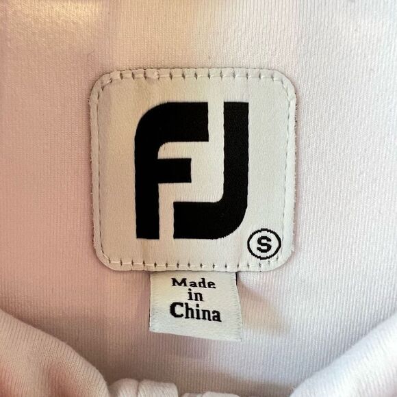 FootJoy HotĀ Pink White FullāZip Mid Layer Jacket Panel Pockets SizeāS - Picture 11 of 13